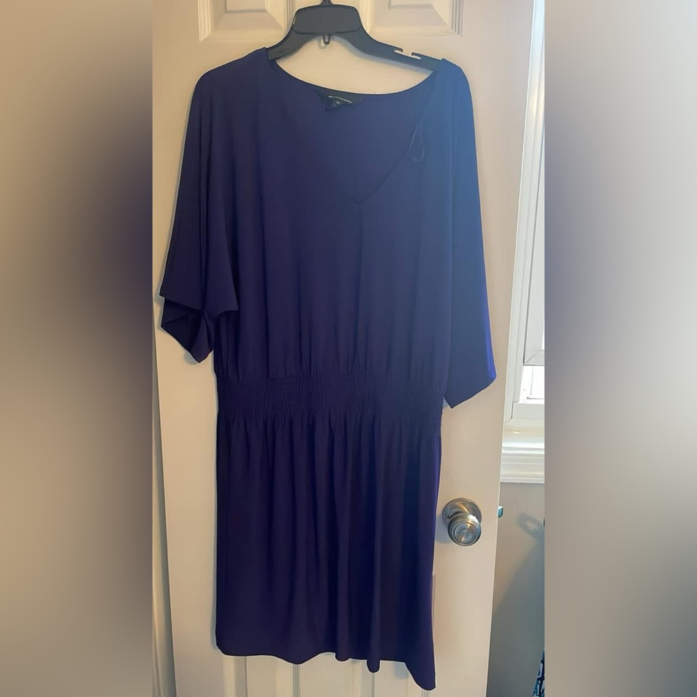 White House Black Market Deep Blue Long Sleeve Dress